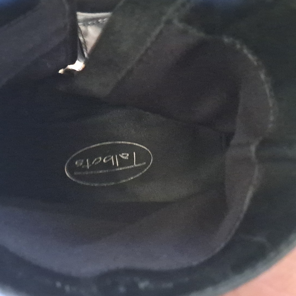 Talbots Womens Black Leather Side Zip Square Toe Low Heel Ankle Booties S-7.5 - Picture 9 of 9